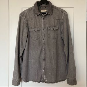 Allsaints Distressed Denim Shirt